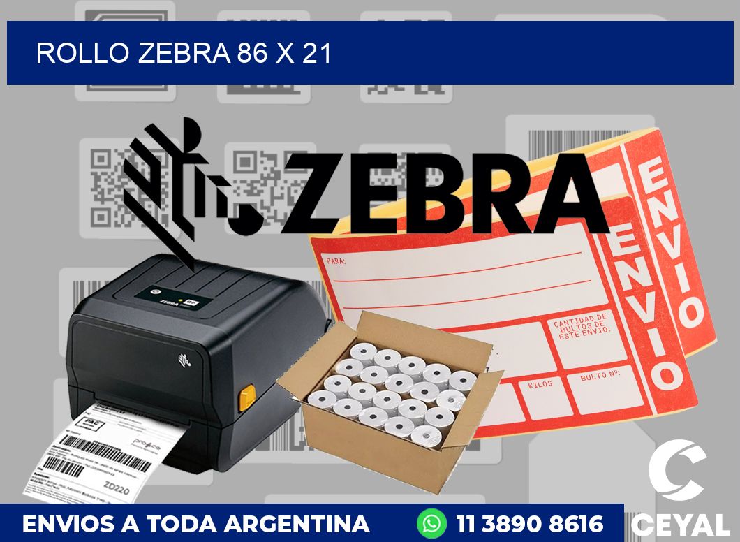 rollo zebra 86 x 21