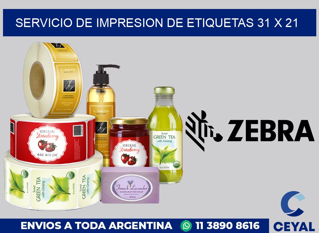 servicio de impresion de etiquetas 31 x 21