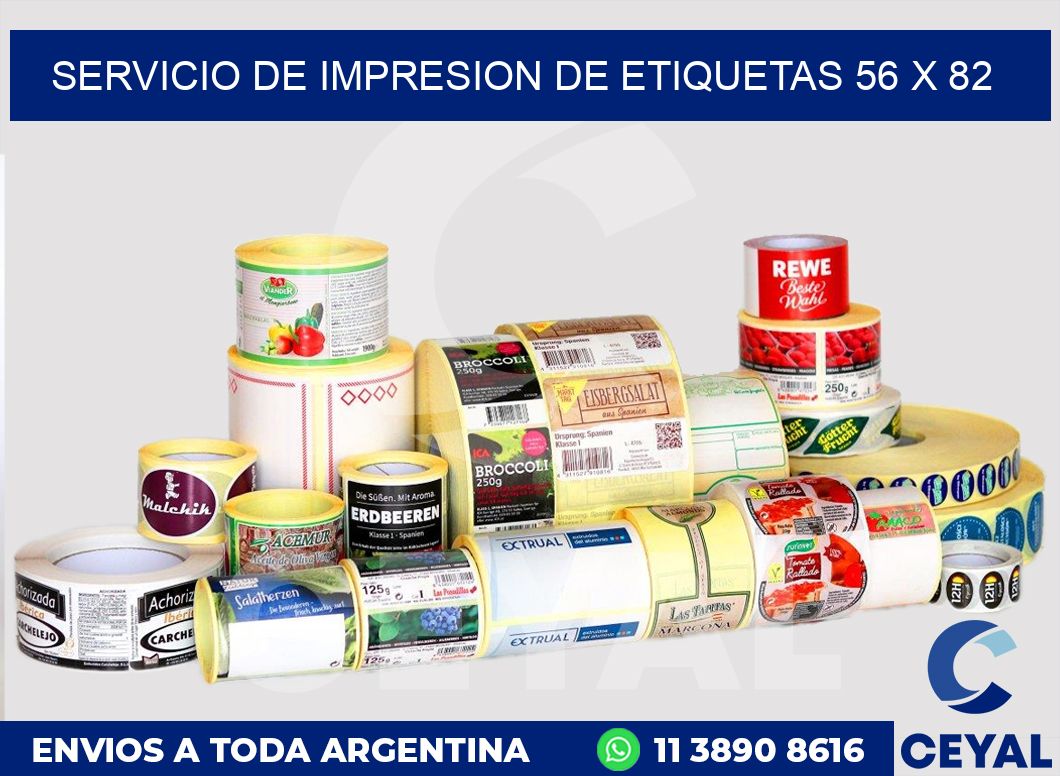 servicio de impresion de etiquetas 56 x 82