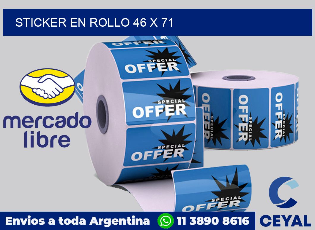 sticker en rollo 46 x 71