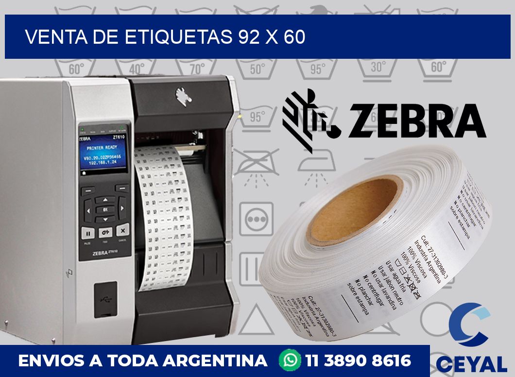 venta de etiquetas 92 x 60