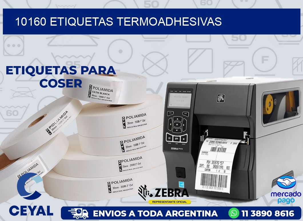 10160 ETIQUETAS TERMOADHESIVAS