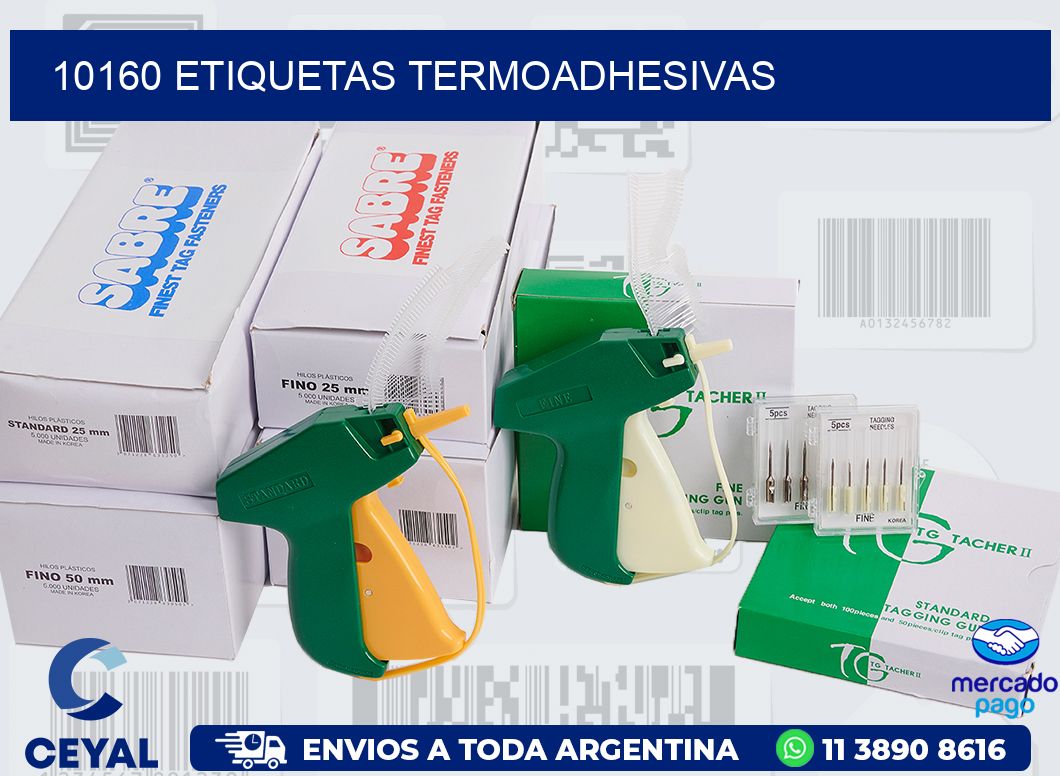 10160 ETIQUETAS TERMOADHESIVAS