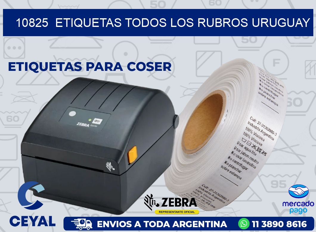 10825  ETIQUETAS TODOS LOS RUBROS URUGUAY