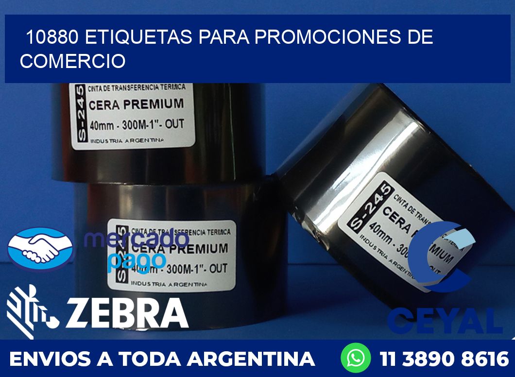 10880 ETIQUETAS PARA PROMOCIONES DE COMERCIO