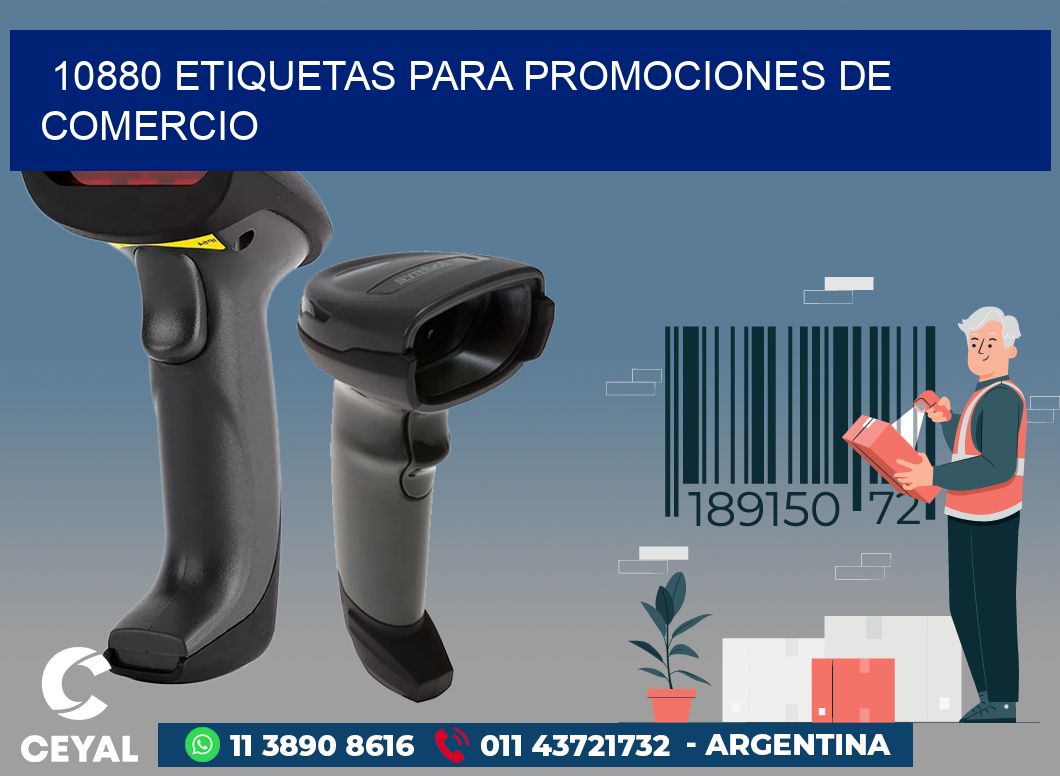 10880 ETIQUETAS PARA PROMOCIONES DE COMERCIO