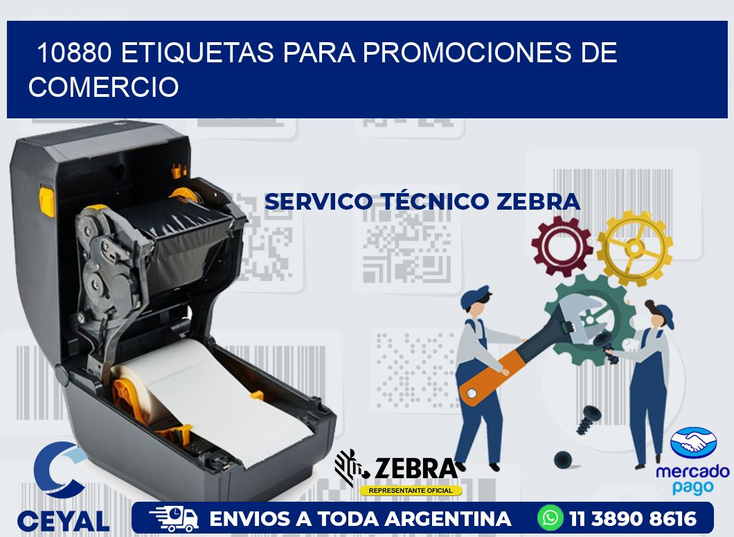 10880 ETIQUETAS PARA PROMOCIONES DE COMERCIO