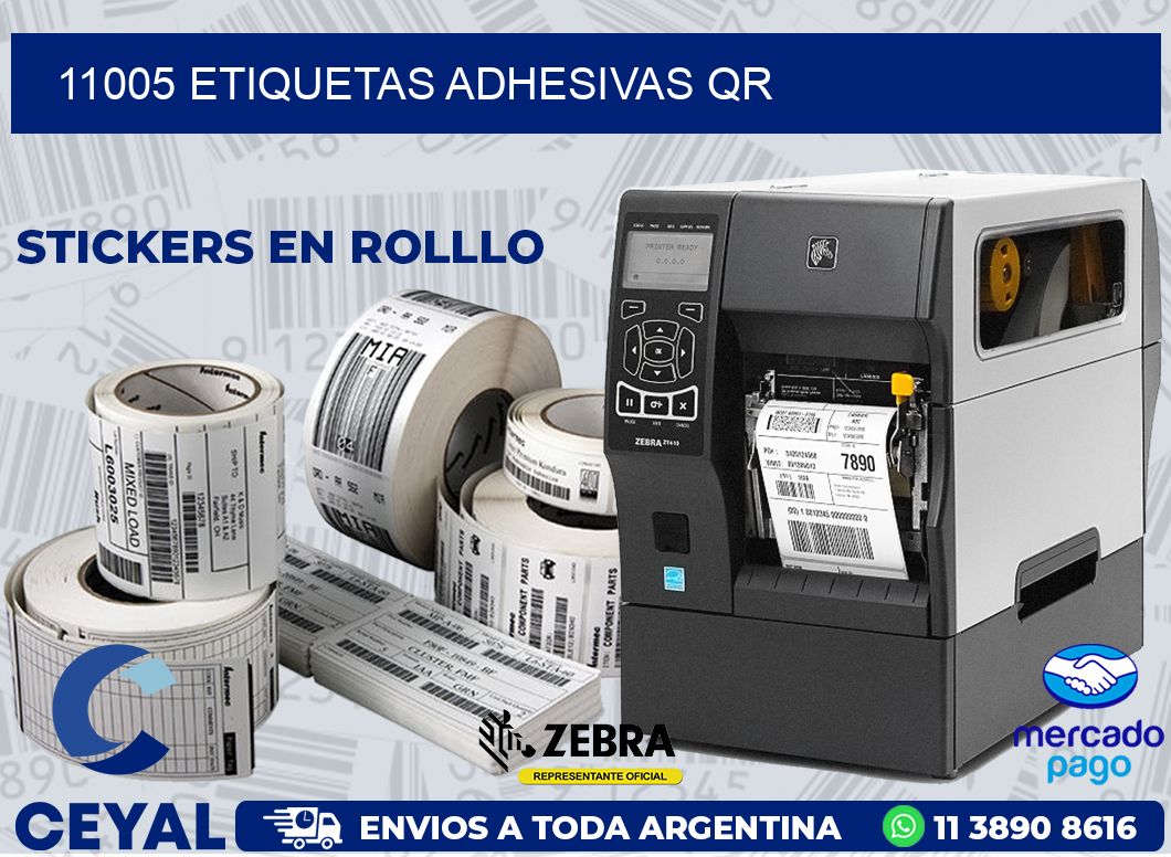 11005 ETIQUETAS ADHESIVAS QR