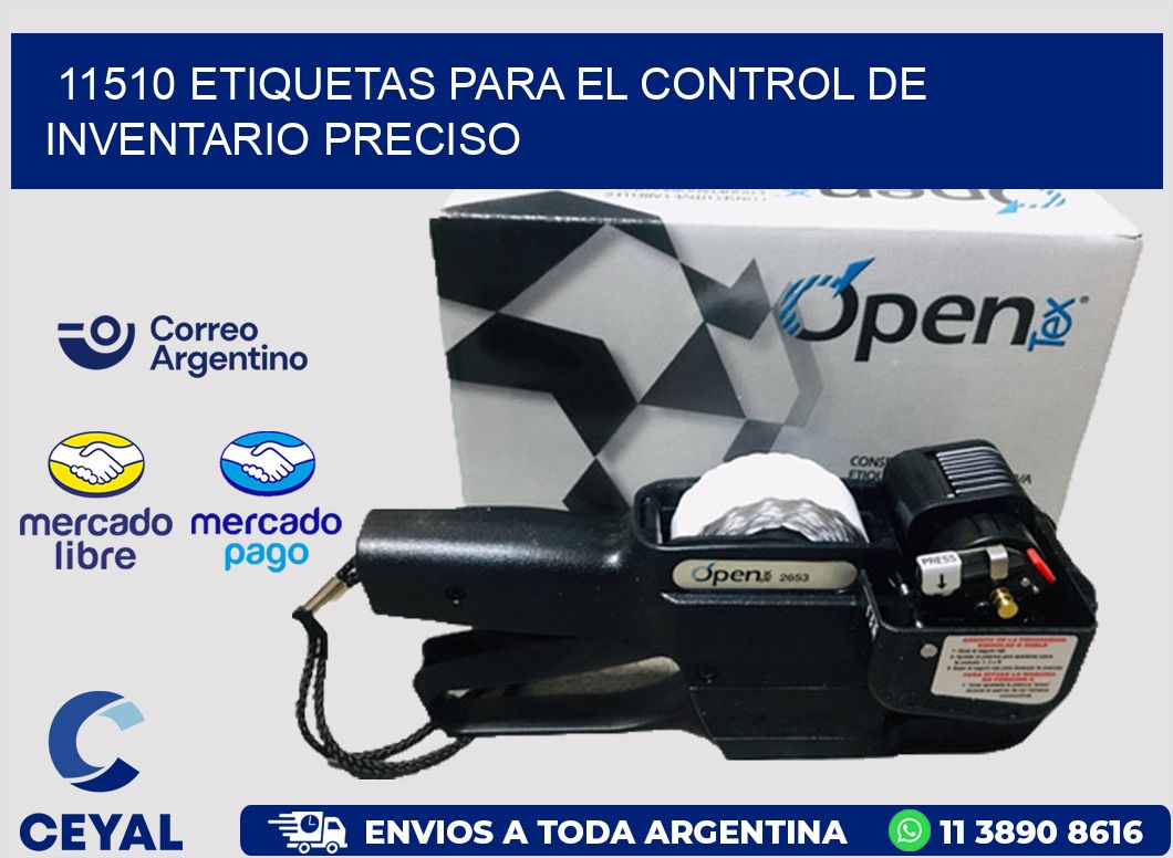 11510 ETIQUETAS PARA EL CONTROL DE INVENTARIO PRECISO
