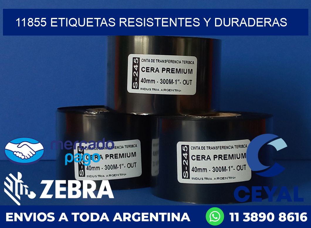 11855 ETIQUETAS RESISTENTES Y DURADERAS