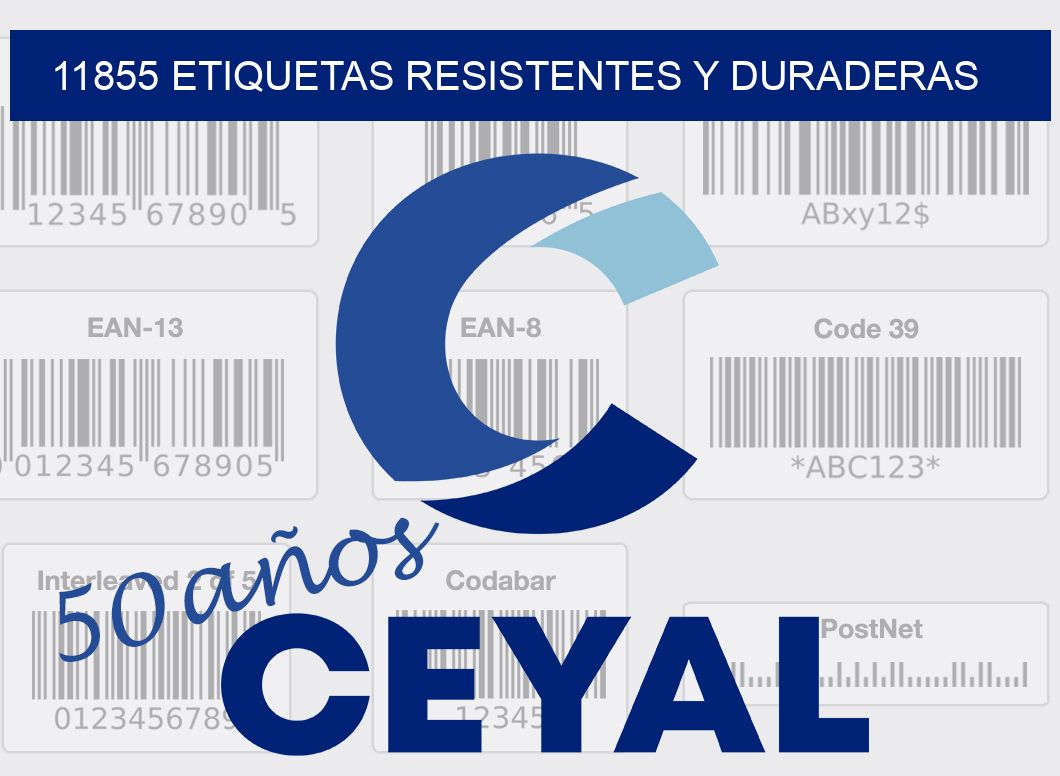 11855 ETIQUETAS RESISTENTES Y DURADERAS