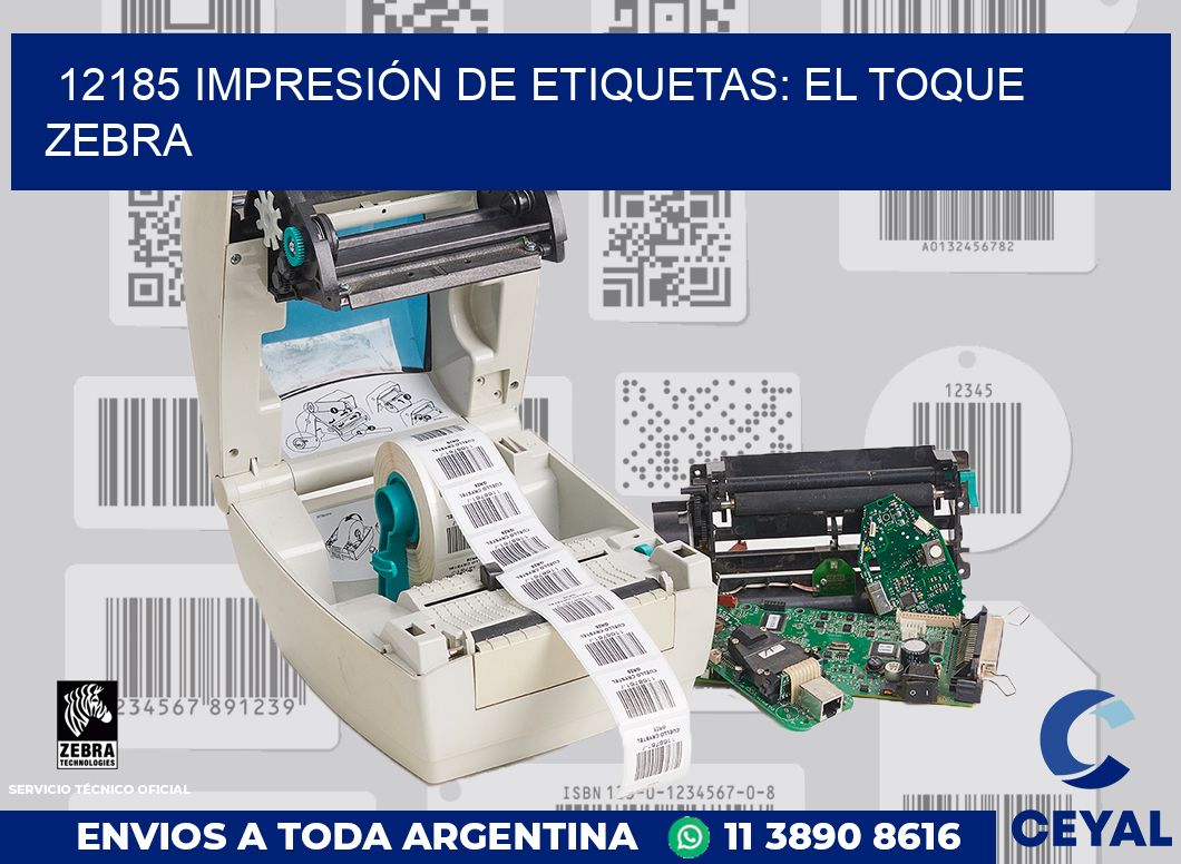 12185 IMPRESIÓN DE ETIQUETAS: EL TOQUE ZEBRA