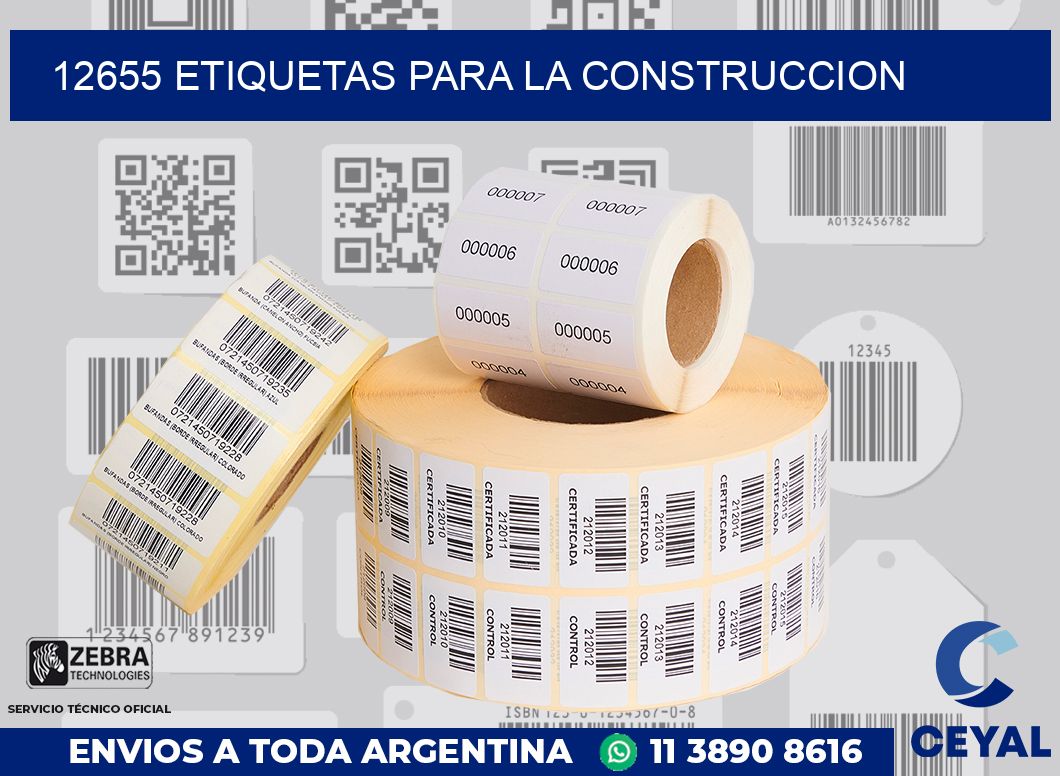 12655 ETIQUETAS PARA LA CONSTRUCCION