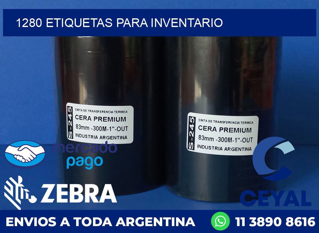 1280 ETIQUETAS PARA INVENTARIO