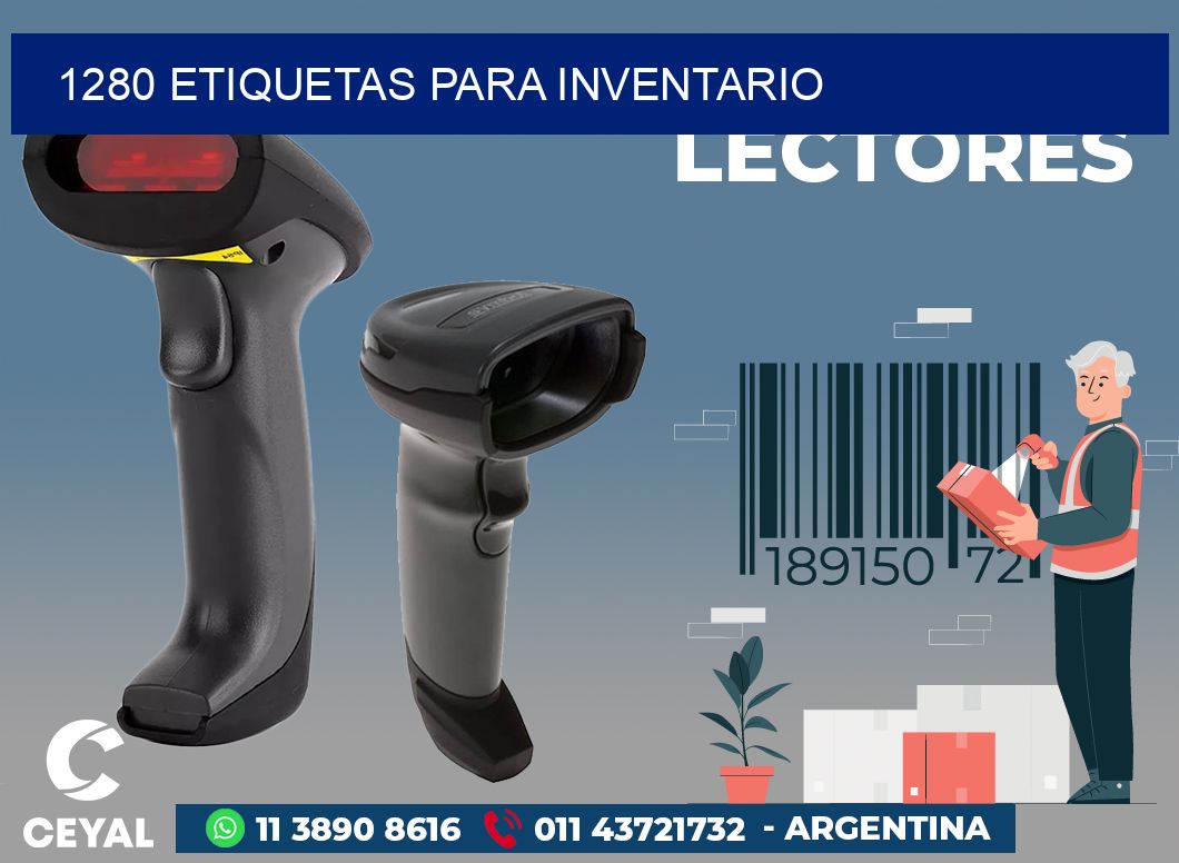 1280 ETIQUETAS PARA INVENTARIO