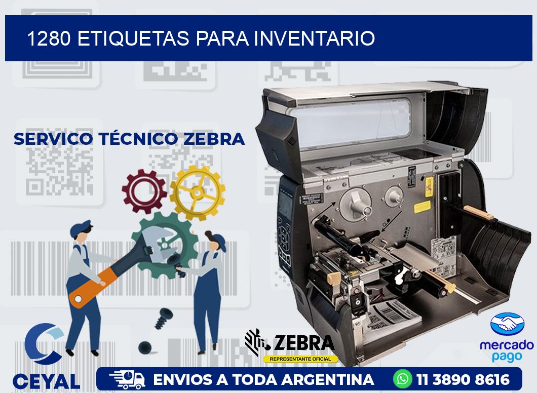 1280 ETIQUETAS PARA INVENTARIO