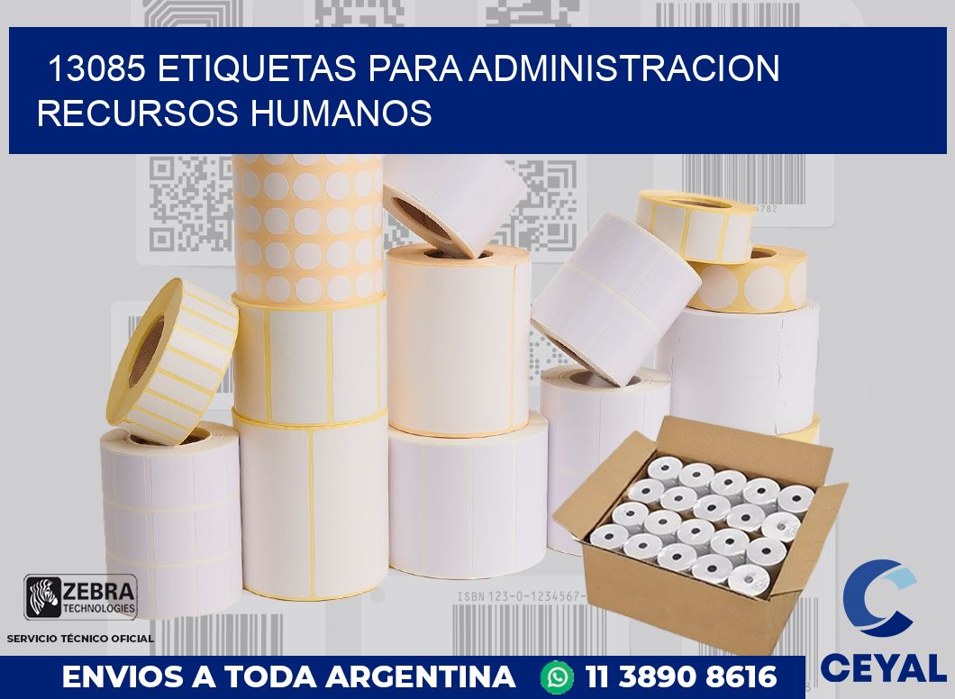 13085 ETIQUETAS PARA ADMINISTRACION RECURSOS HUMANOS