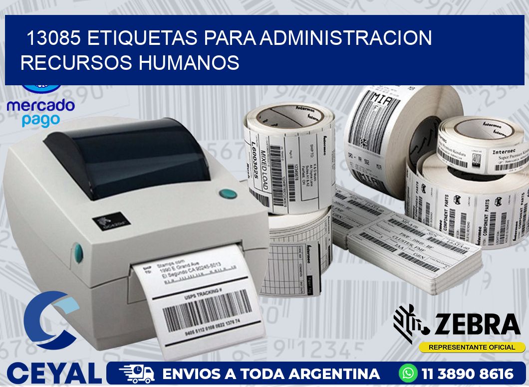 13085 ETIQUETAS PARA ADMINISTRACION RECURSOS HUMANOS
