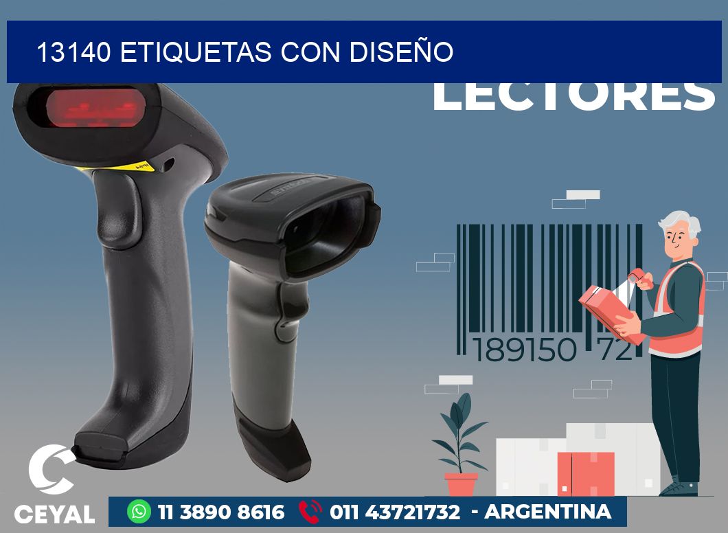13140 ETIQUETAS CON DISEÑO