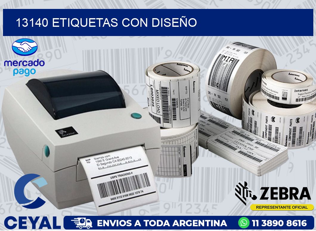 13140 ETIQUETAS CON DISEÑO