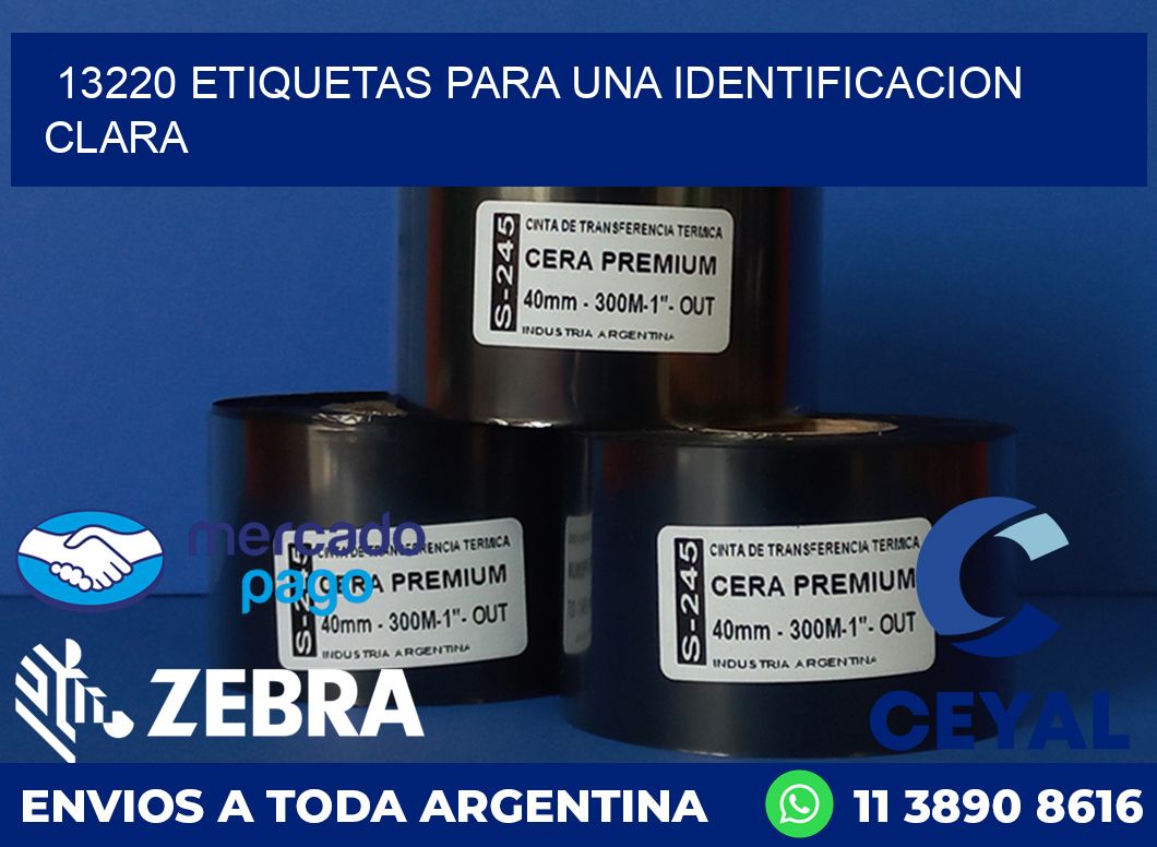 13220 ETIQUETAS PARA UNA IDENTIFICACION CLARA