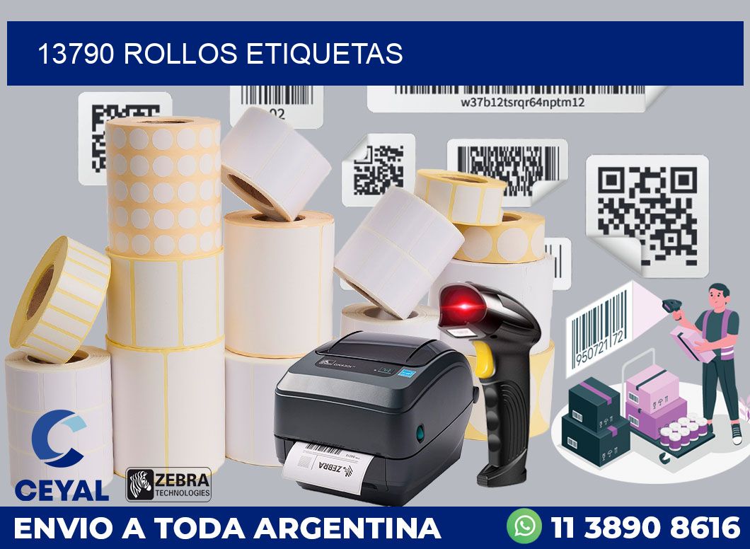 13790 ROLLOS ETIQUETAS