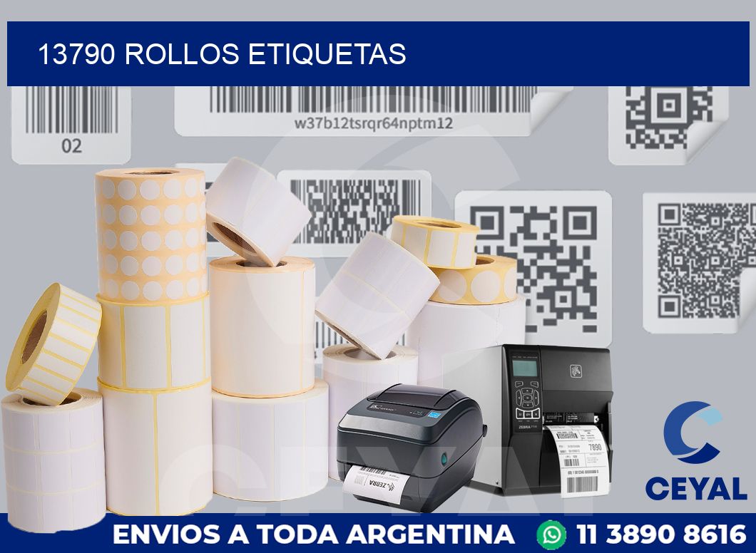 13790 ROLLOS ETIQUETAS