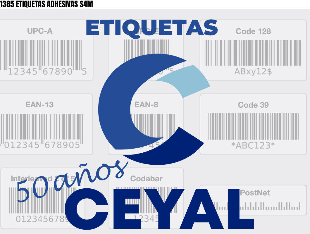 1385 ETIQUETAS ADHESIVAS S4M