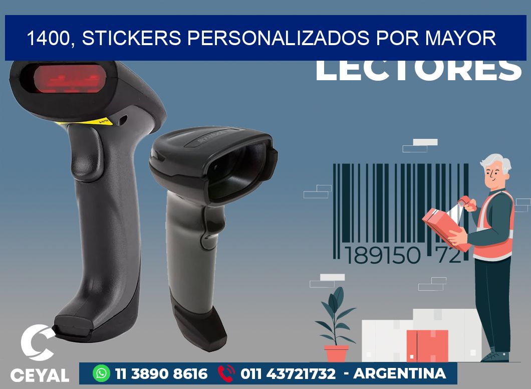 1400, stickers personalizados por mayor