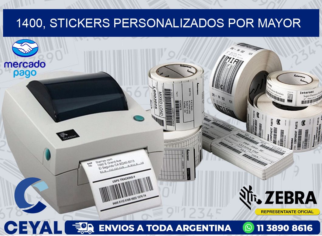1400, stickers personalizados por mayor