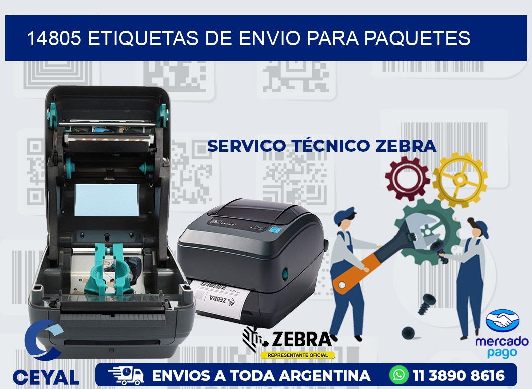 14805 ETIQUETAS DE ENVIO PARA PAQUETES