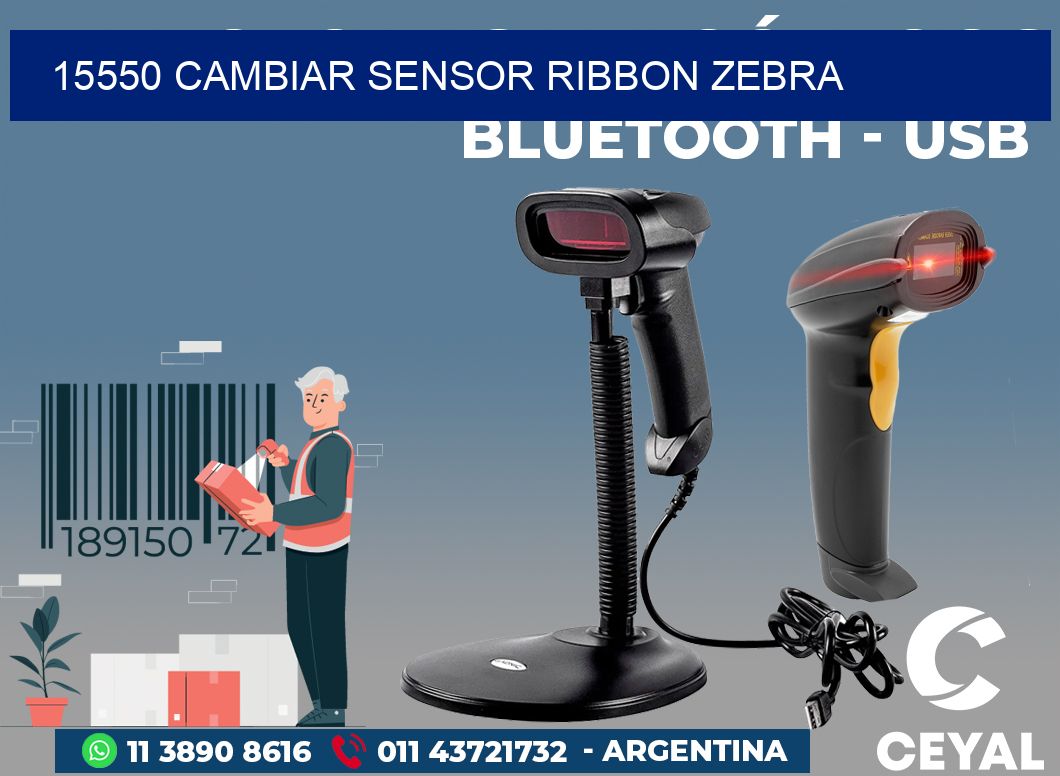 15550 CAMBIAR SENSOR RIBBON ZEBRA