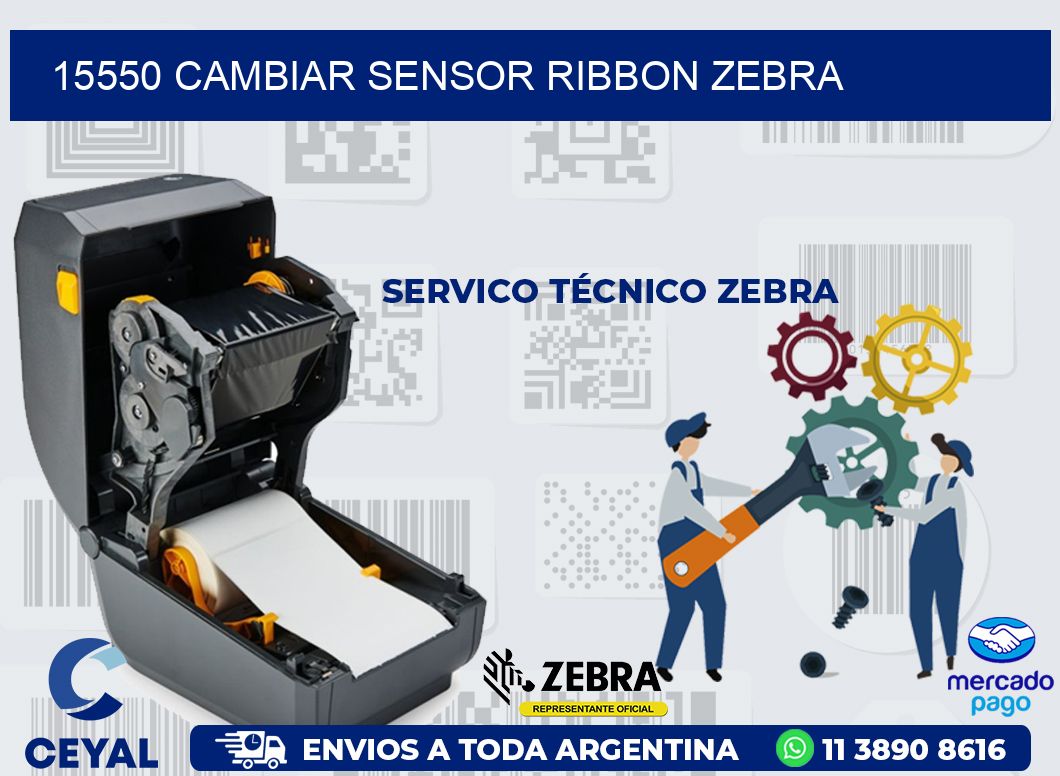 15550 CAMBIAR SENSOR RIBBON ZEBRA