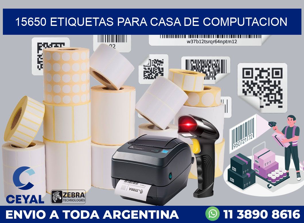 15650 ETIQUETAS PARA CASA DE COMPUTACION