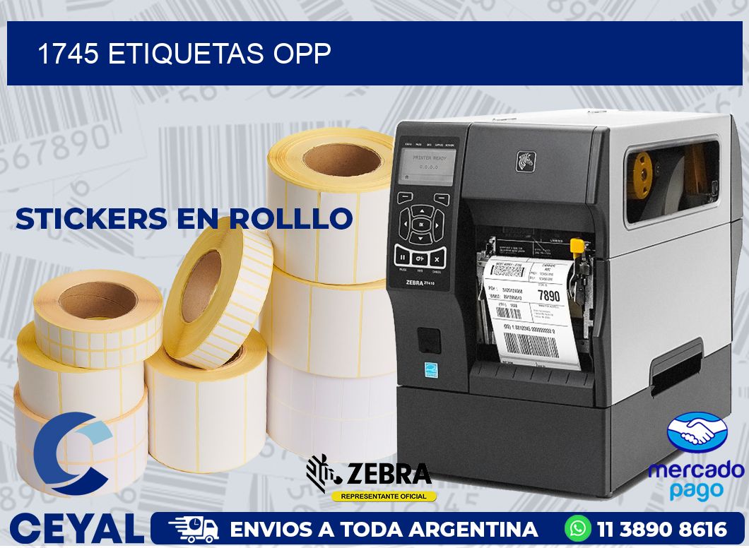 1745 ETIQUETAS OPP