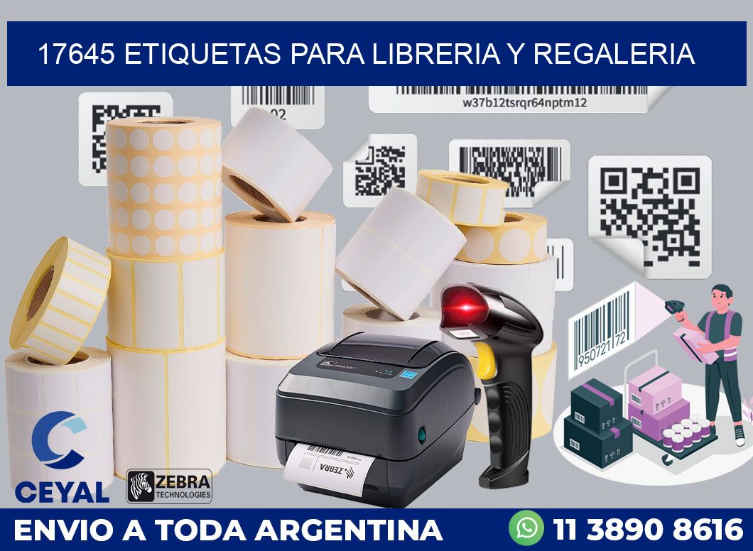 17645 ETIQUETAS PARA LIBRERIA Y REGALERIA