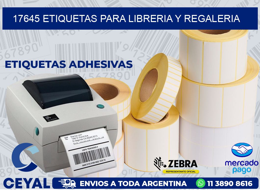 17645 ETIQUETAS PARA LIBRERIA Y REGALERIA