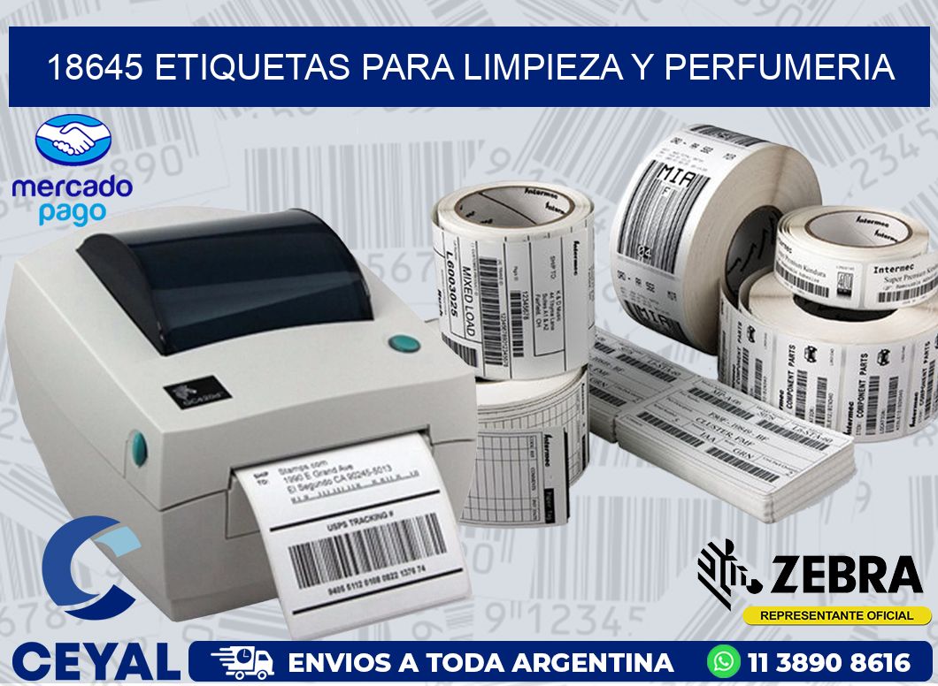 18645 ETIQUETAS PARA LIMPIEZA Y PERFUMERIA