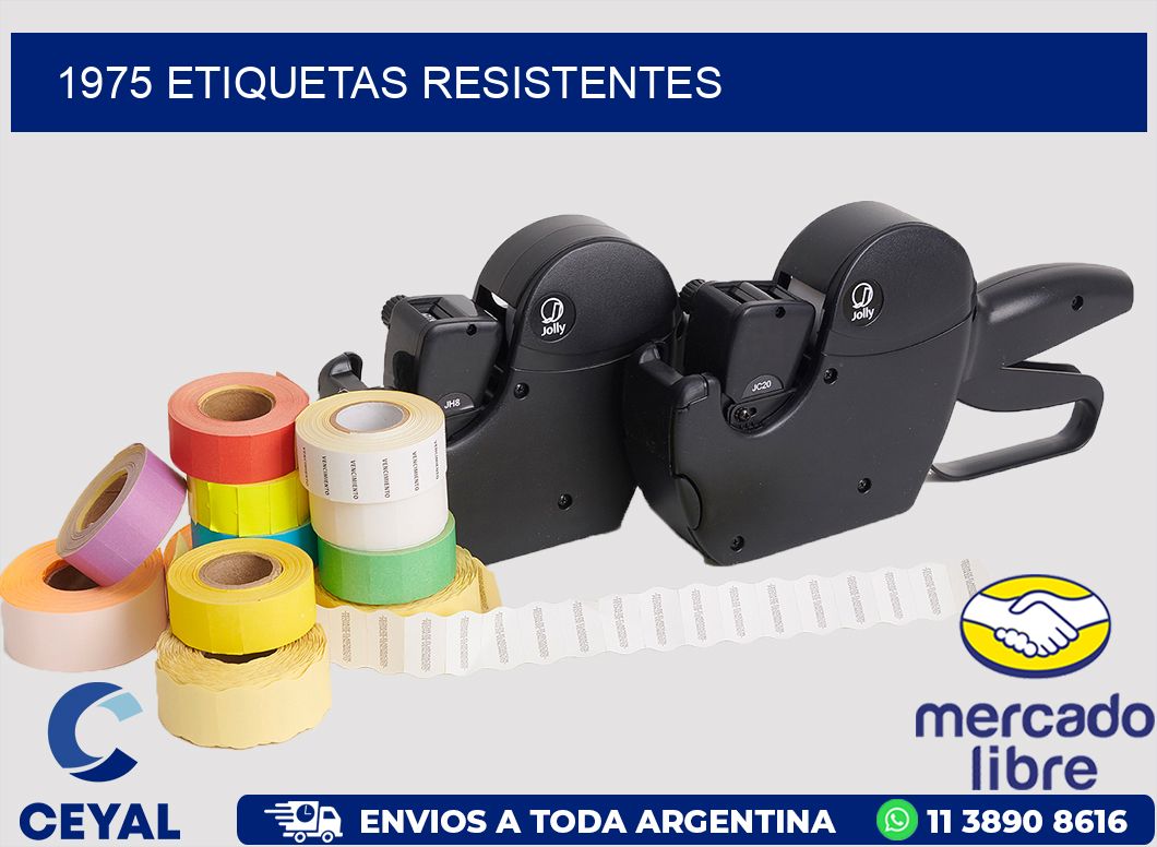 1975 ETIQUETAS RESISTENTES