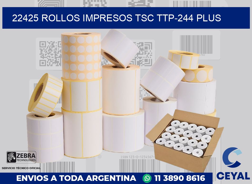 22425 ROLLOS IMPRESOS TSC TTP-244 PLUS