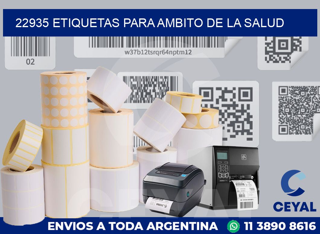 22935 ETIQUETAS PARA AMBITO DE LA SALUD