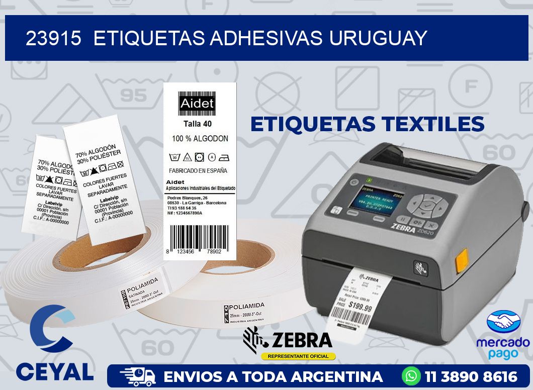 23915  ETIQUETAS ADHESIVAS URUGUAY