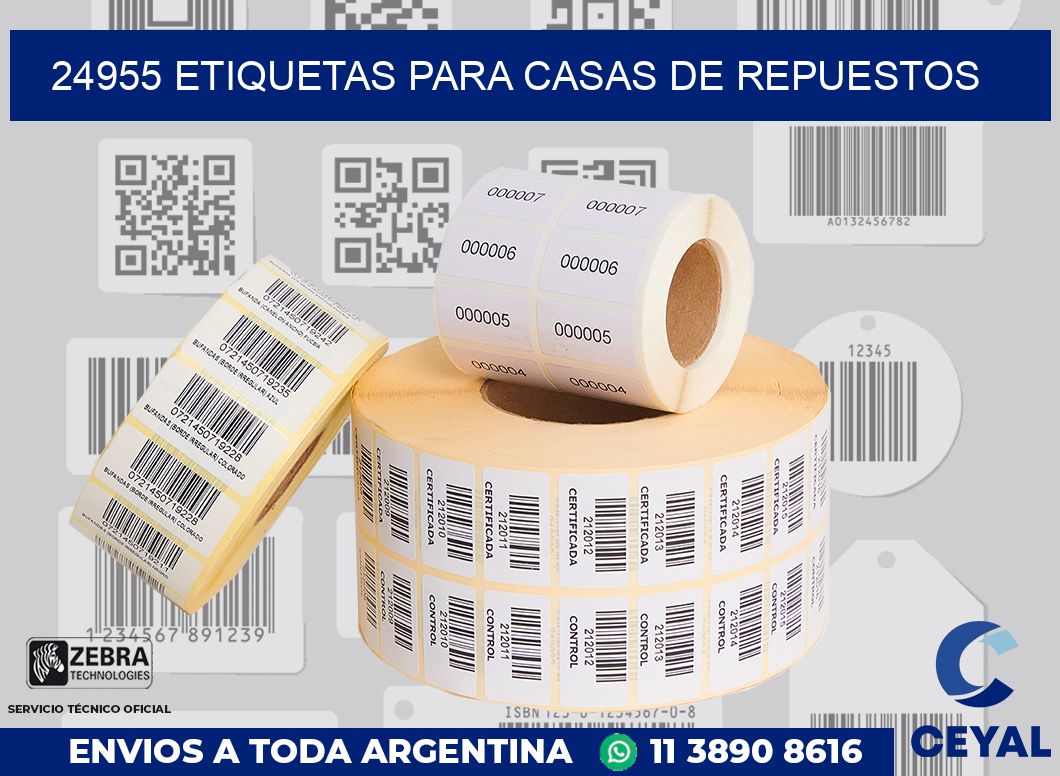 24955 ETIQUETAS PARA CASAS DE REPUESTOS