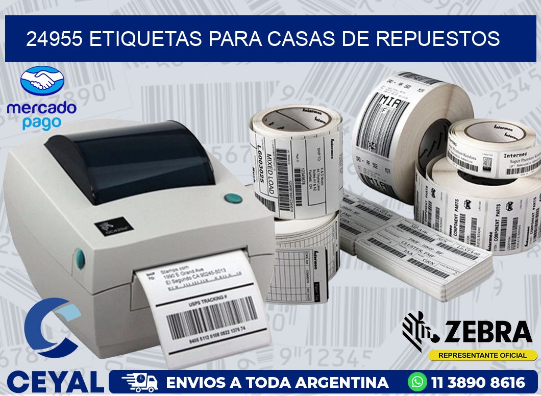 24955 ETIQUETAS PARA CASAS DE REPUESTOS