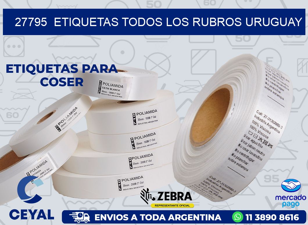 27795  ETIQUETAS TODOS LOS RUBROS URUGUAY