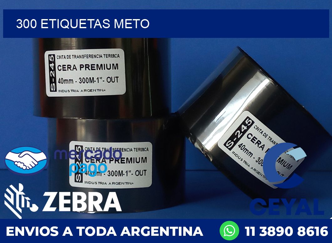 300 ETIQUETAS METO