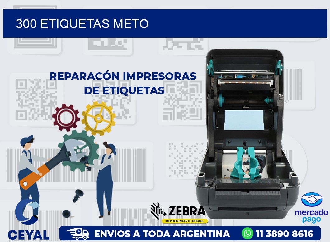 300 ETIQUETAS METO