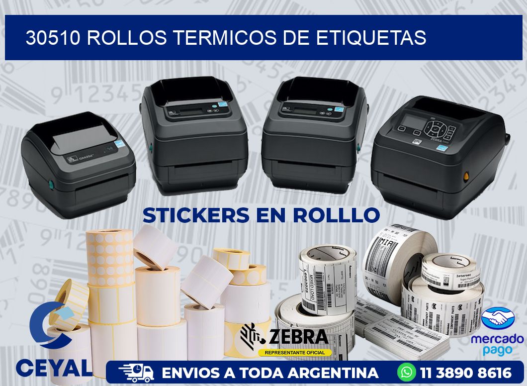 30510 ROLLOS TERMICOS DE ETIQUETAS