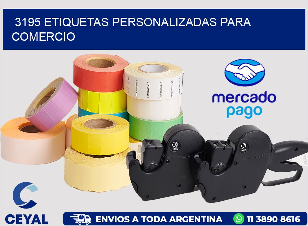 3195 ETIQUETAS PERSONALIZADAS PARA COMERCIO