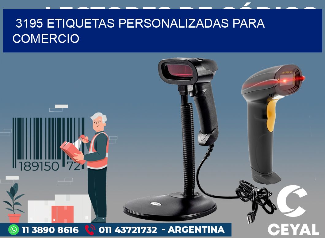 3195 ETIQUETAS PERSONALIZADAS PARA COMERCIO